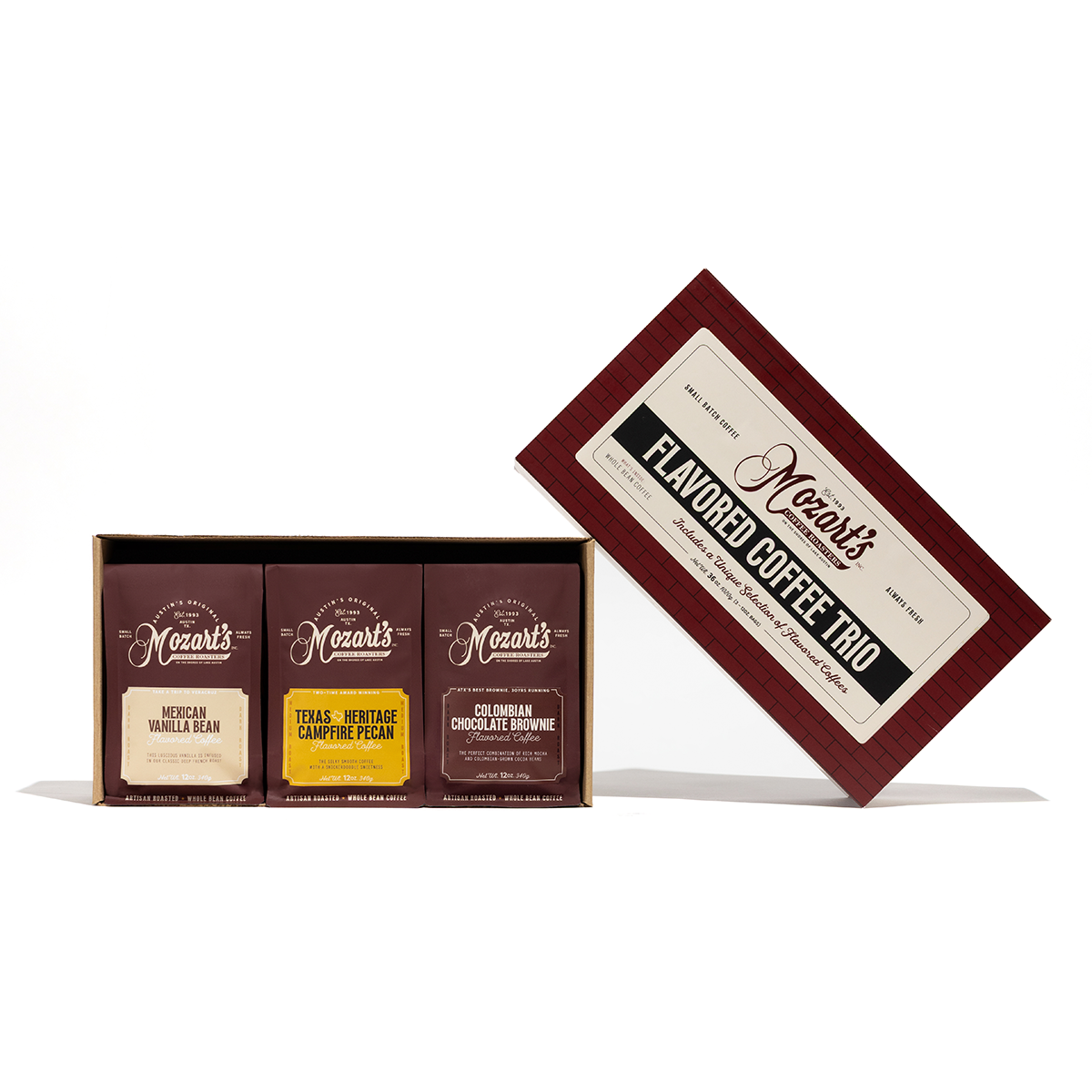 Flavored Coffee Trio – Mozart's Coffee Roasters