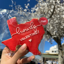 Load image into Gallery viewer, Texas Valentine's Shortbread Cookie (Local Pickup Only)