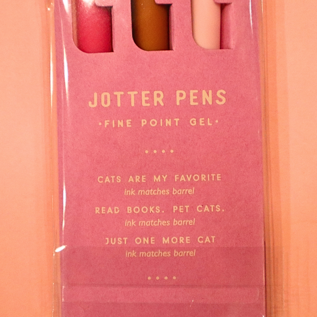 The Cat Person - Jotter Gel Pen Set