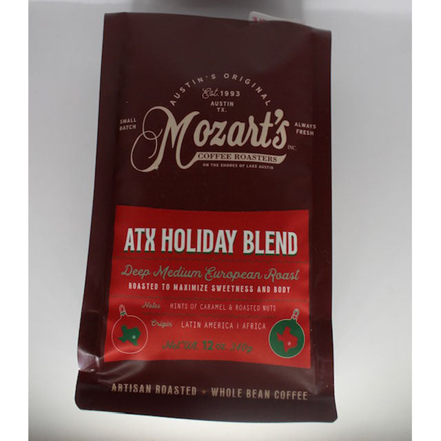 Mozart's ATX Holiday Blend: Deep Medium European Roast