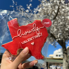 Load image into Gallery viewer, Texas Valentine&#39;s Shortbread Cookie
