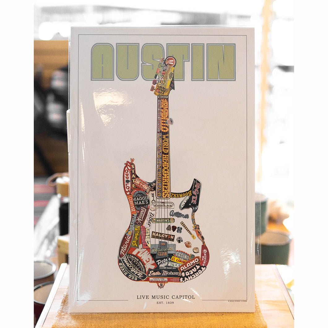 Music Capital Guitar Poster